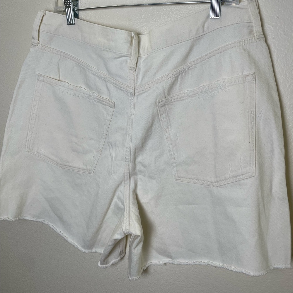 J. Crew Ecru high-rise relaxed denim short - Picture 4 of 7